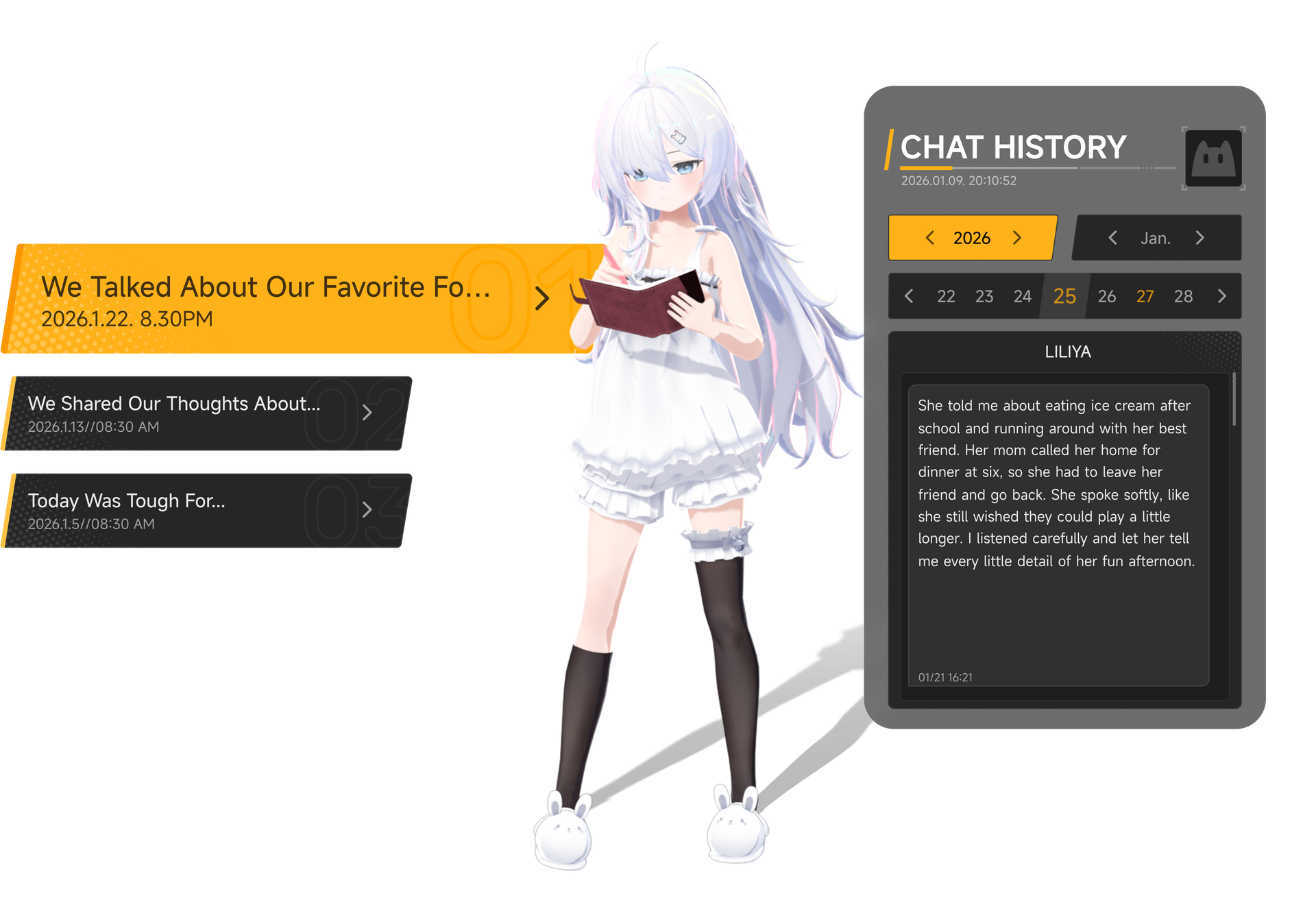 Memories Stored in Diaries