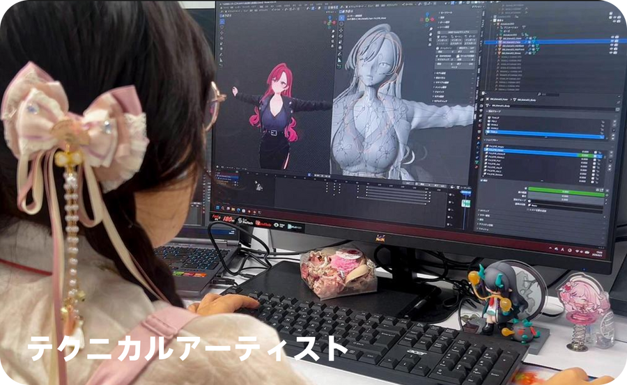 3Dアーティストが形にするキャラクター